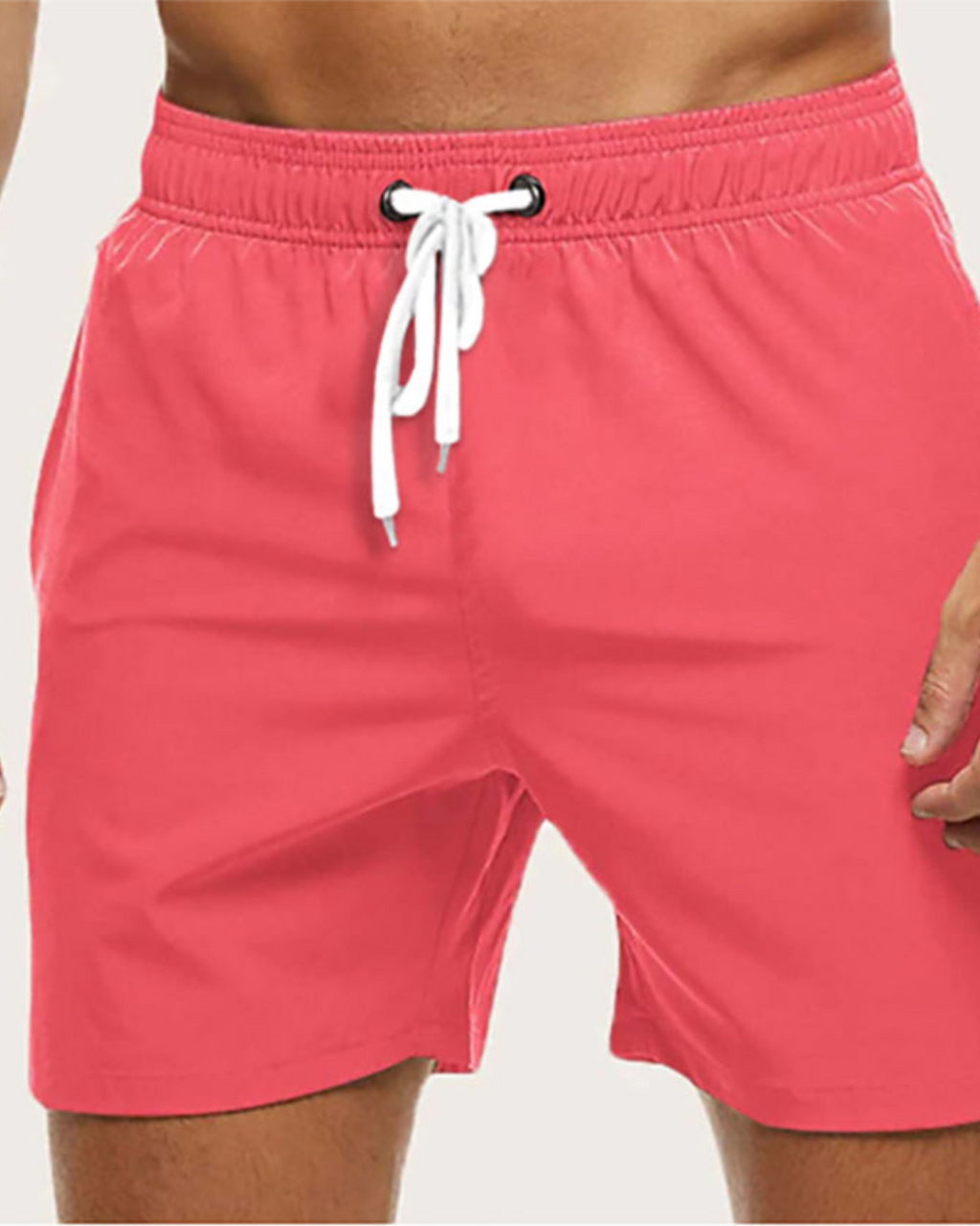 Cotton Chino Shorts Men Swim Trunks Nylon Quick Dry