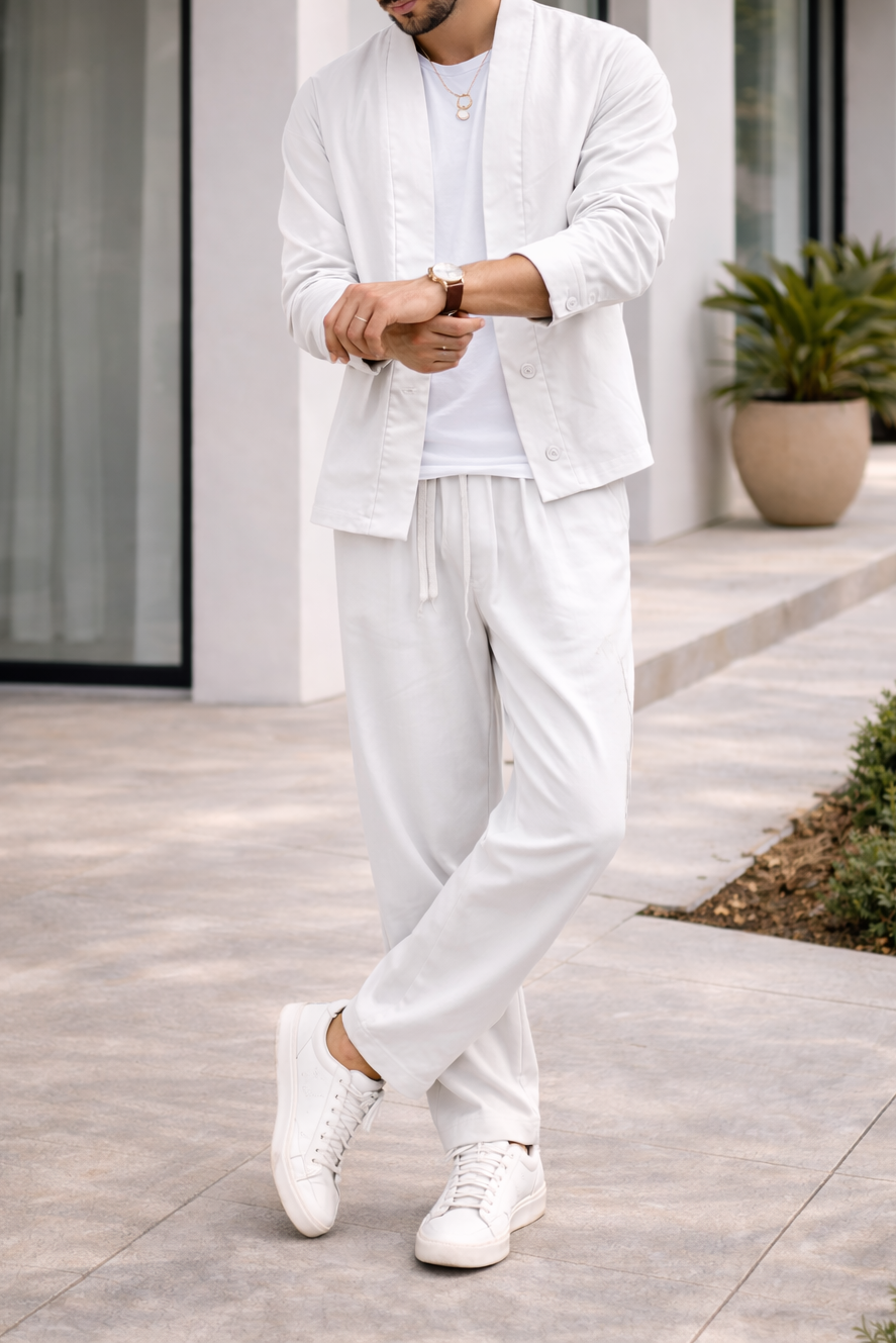 Callum Men's Two Piece Casual Jacket Trousers Set