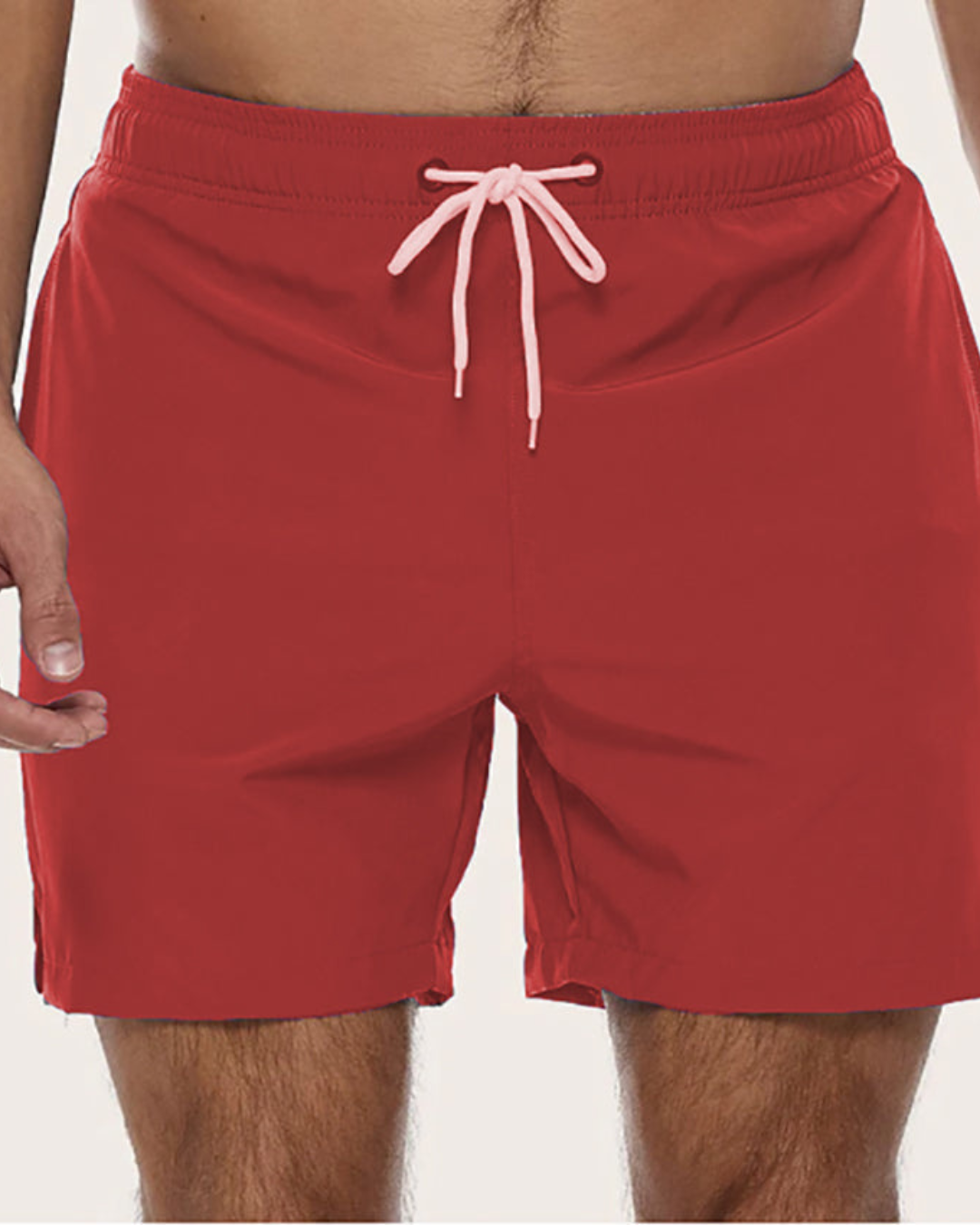 Cotton Chino Shorts Men Swim Trunks Nylon Quick Dry