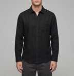 Linen Button-Up Shirt Men – Summer