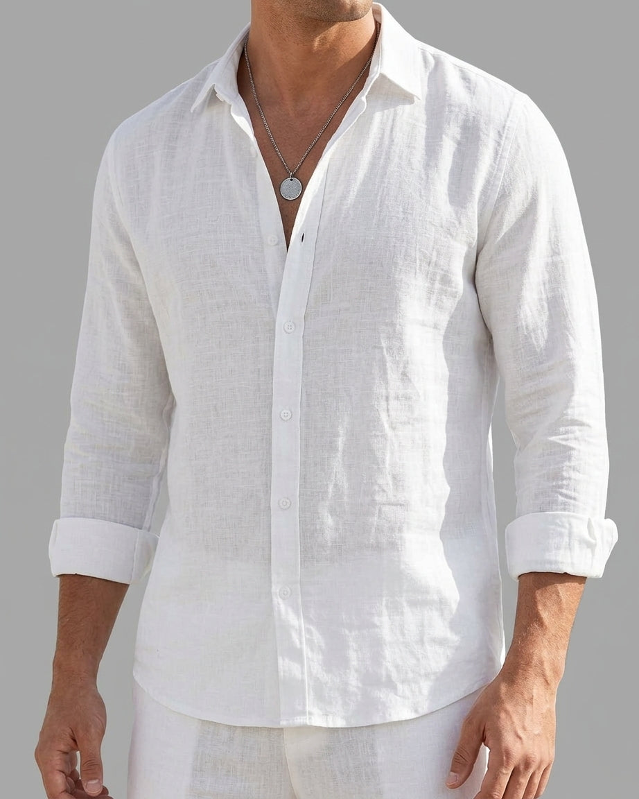 Linen Casual Shirt Men – Summer Essential