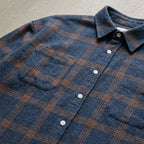 Cotton Plaid Long Sleeve Shirt Men Classic