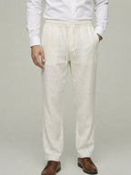 Linen Wide Leg Trousers Men