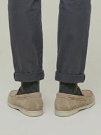 Mens Beige Loafers – Classic Suede