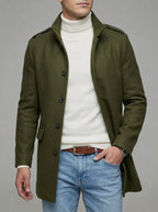 Wool Overcoat Men Structured – Trench Coat Style