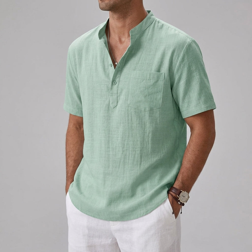 Linen Long Sleeve Shirt Men – Summer