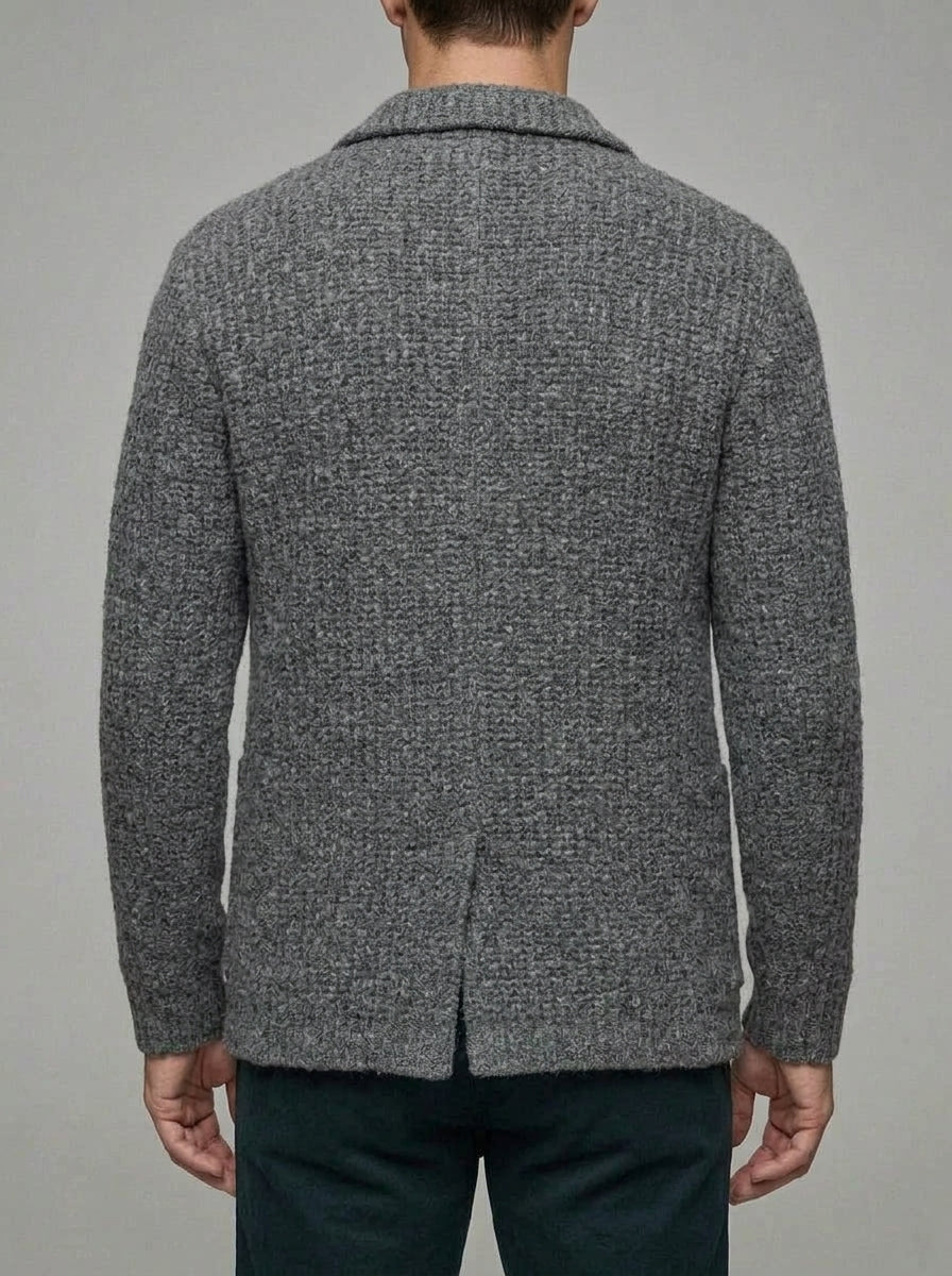 Wool Cardigan Men Button Down Regular Fit