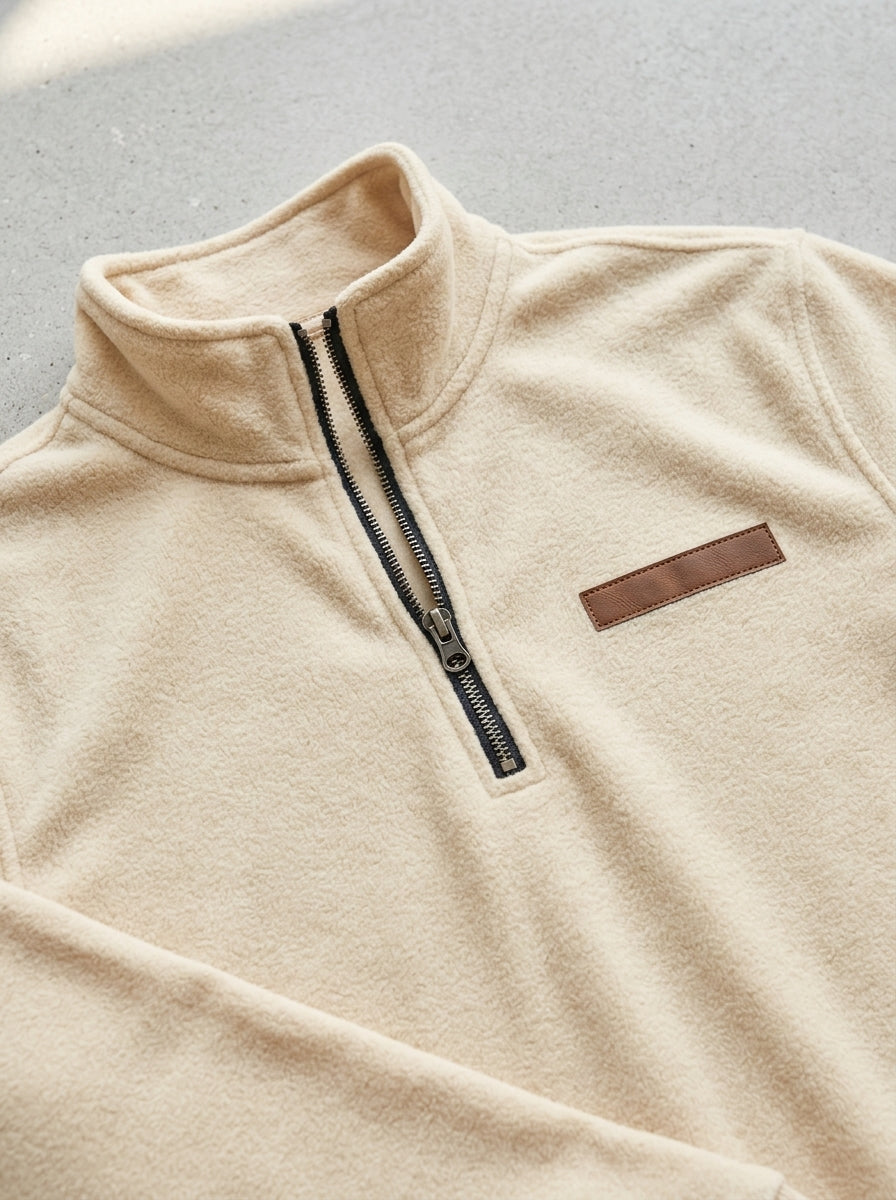 Belessia Fleece Quarter Zip Sweatshirt Men