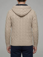 Belessia Giorgio Wool Zip Sweater  - Fleece Lined