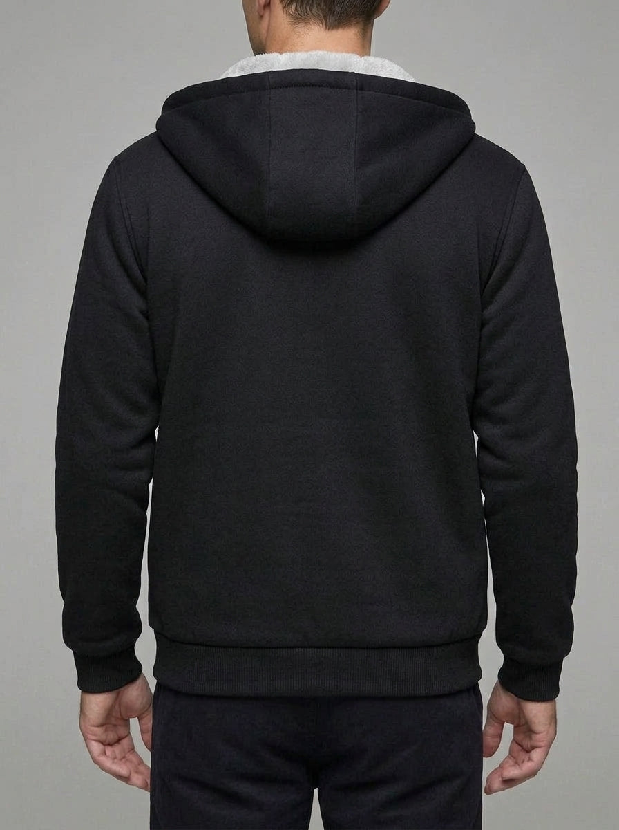 Fleece Zip Up Hoodie Men