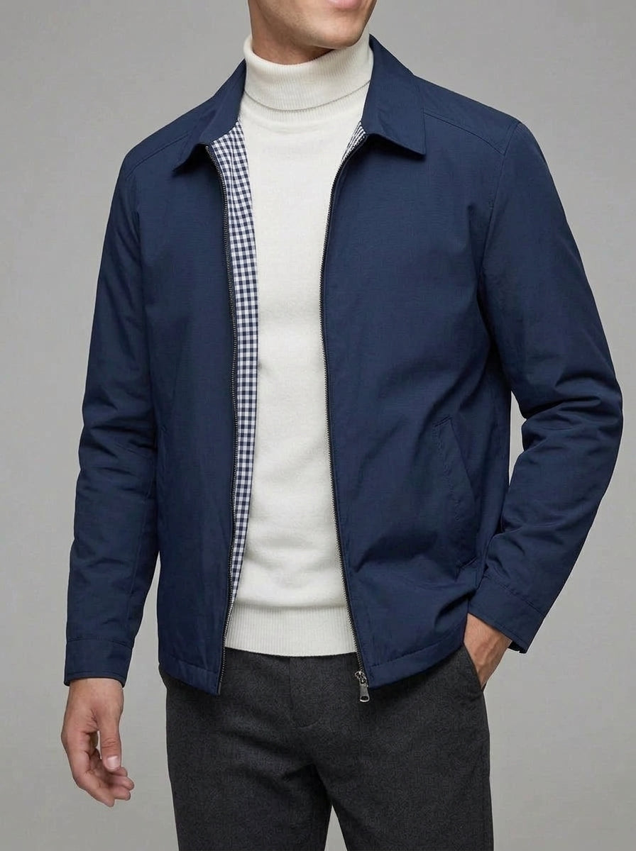 Mens Lightweight Jacket – Cotton Checkered Lining