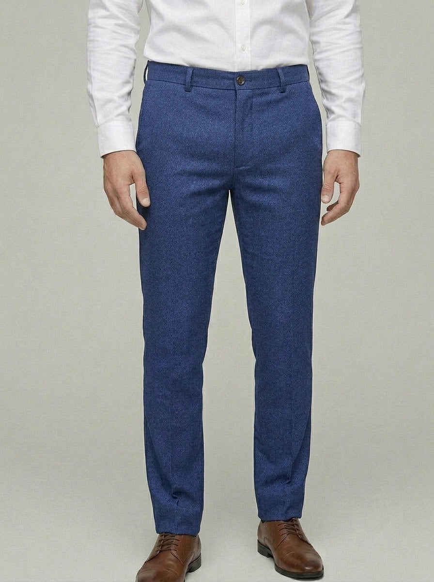 Wool Trousers Men Casual Formal