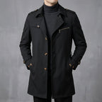 Weatherproof Wool Trench Coat Men Winter
