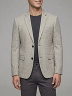 Slim-Fit Wool Suit Jacket Men Lightweight