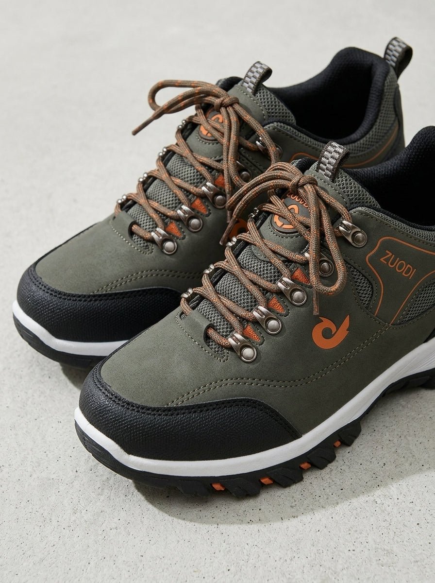 Waterproof Hiking Shoes Men Gray Black