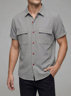 Cotton Linen Blend Shirt Men – Summer