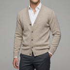 Victor Men's Wool Button Cardigan Vest | Warm & Stylish V-Neck Sleeveless Sweater