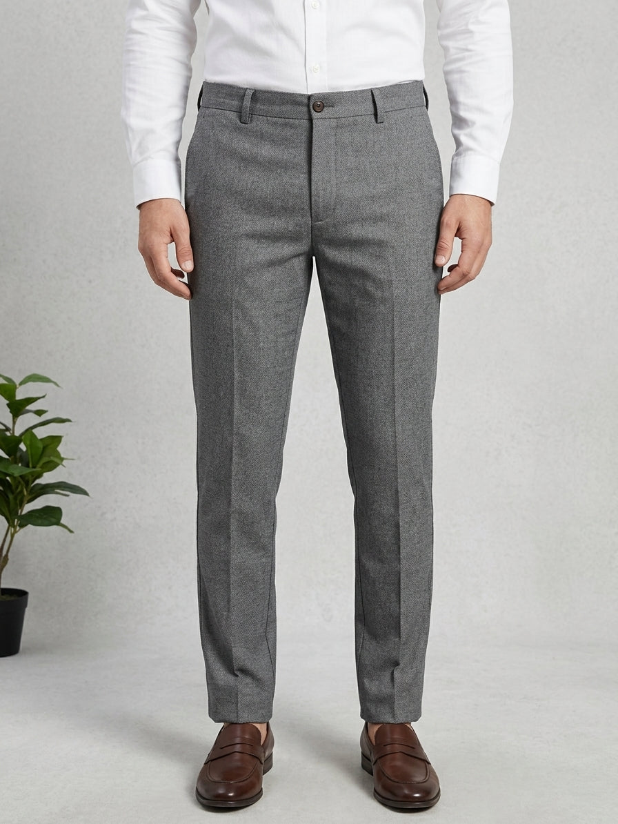 Wool Trousers Men Casual Formal