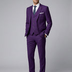 Wool Slim-Fit 3-Piece Suit Men