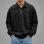 Wool Long Sleeve Polo Men – Comfortable Layering
