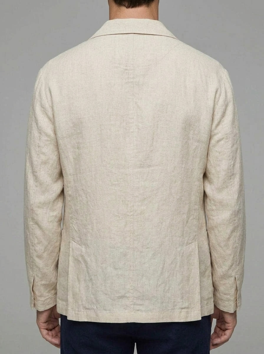 Casual Linen Jacket Men's – Beige