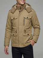 Insulated Winter Jacket Men Waterproof Thermal Wool