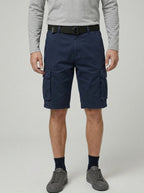 Denim Cargo Shorts Men Adjustable Waist