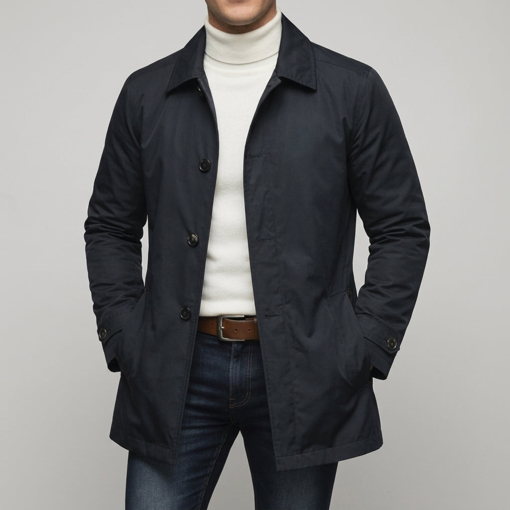 Belessia Wool Button Jacket – Waterproof Insulated