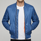 Men's Leather Bomber Jacket – Aviator Style