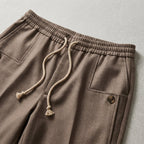 Wool Trousers Men Relaxed Straight