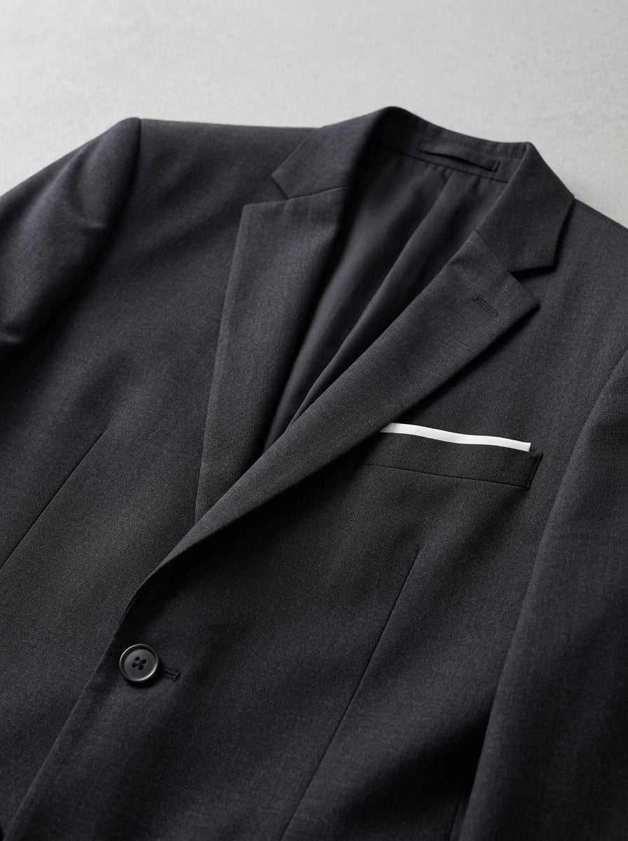 Wool Classic 2-Piece Suit Men Two-Piece
