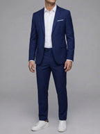 Wool Classic 2-Piece Suit Men Two-Piece