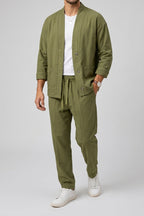 Callum Men's Two Piece Casual Jacket Trousers Set