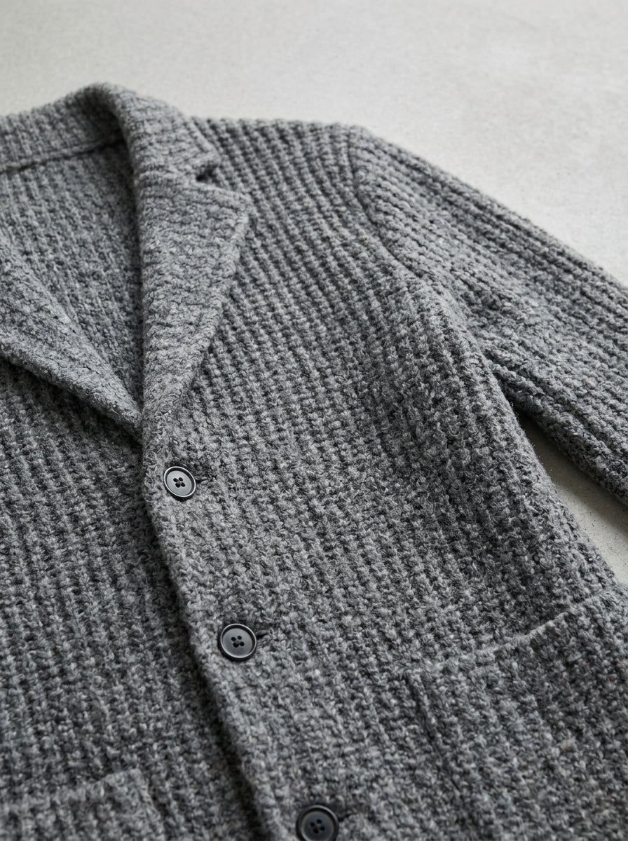 Wool Cardigan Men Button Down Regular Fit