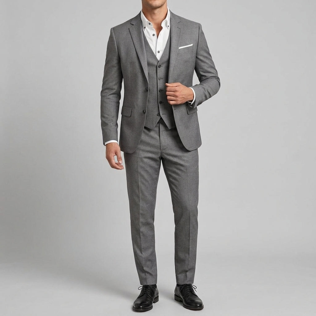 Ethan Wool Slim-Fit 3-Piece Suit Men