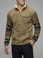 Belessia Knit Zip-Up Sweater Men
