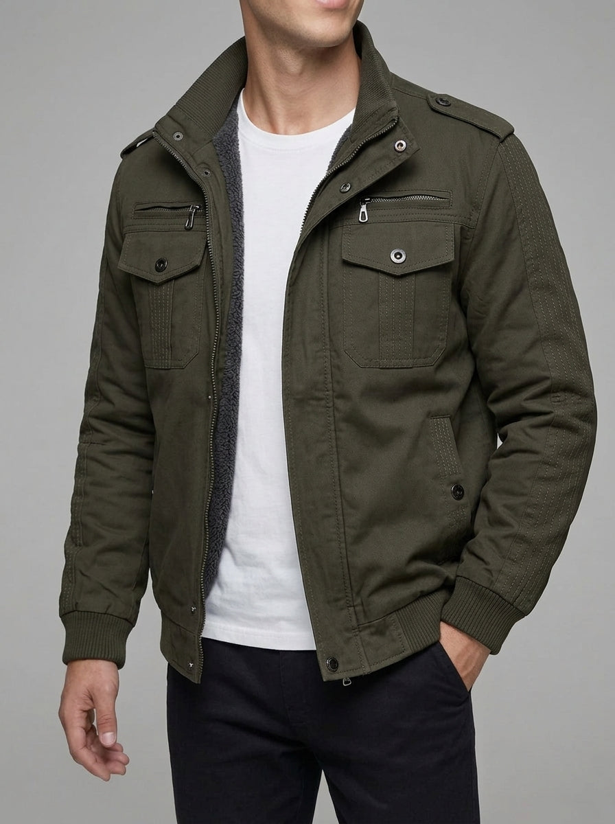 Mens Bomber Jacket – Fleece Lined