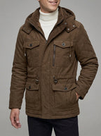 Insulated Winter Jacket Men Waterproof Thermal Wool