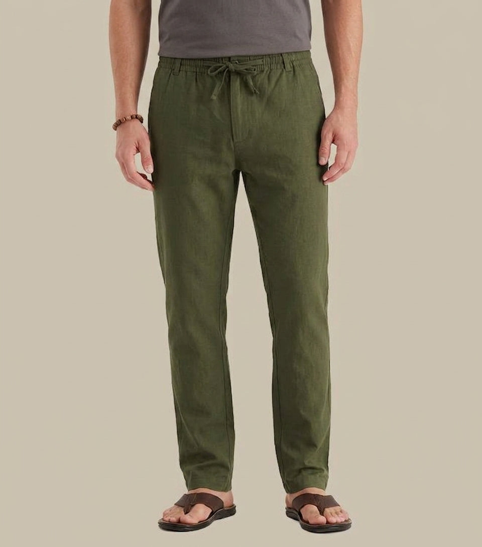 Linen Trousers Men Summer
