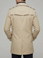 Weatherproof Wool Trench Coat Men Winter