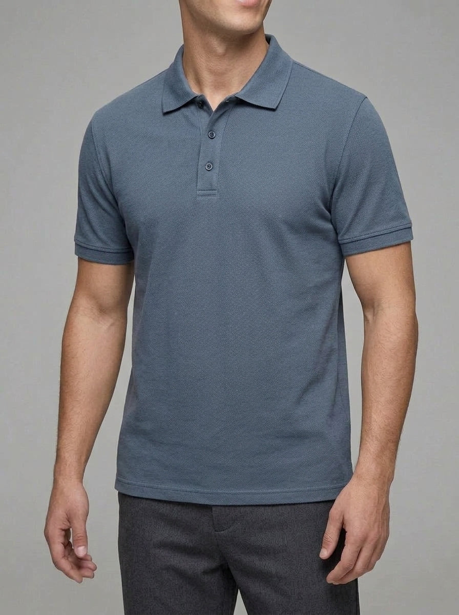 Wool Polo Shirt Men