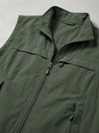V-Neck Gilet Men Lightweight Utility Vest Breathable