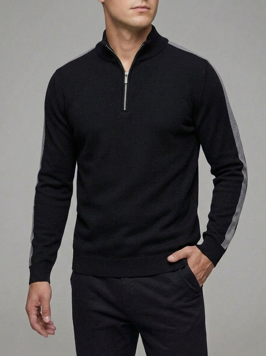 Wool Quarter Zip Sweater Men