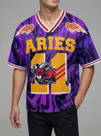 Mesh Football Jersey Men V-Neck Retro