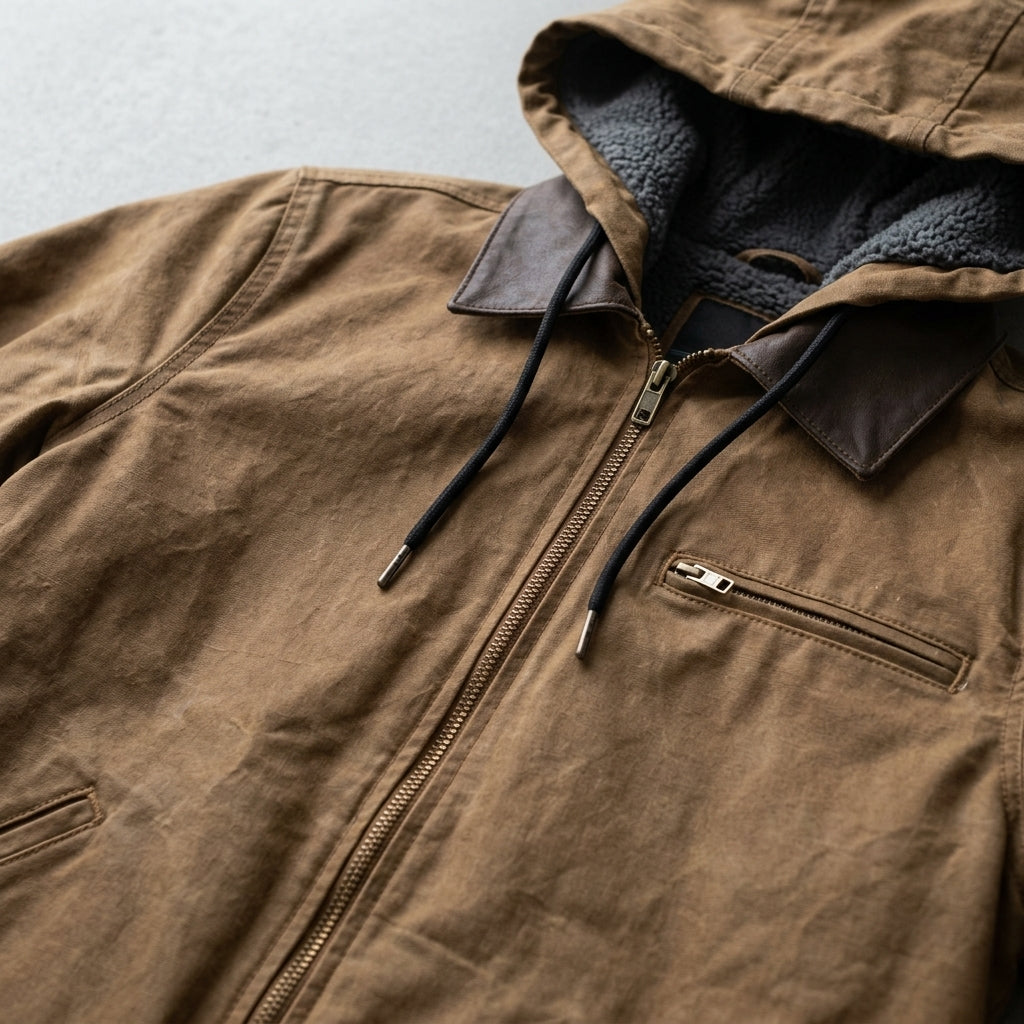 Leather Jacket Men Elegant Modern