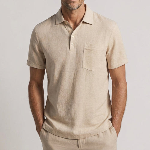 Casual Polo Shirt Men Cotton