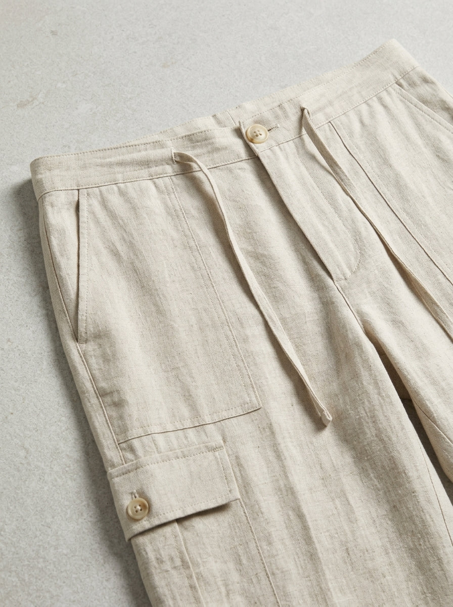 Linen Casual Trousers Men