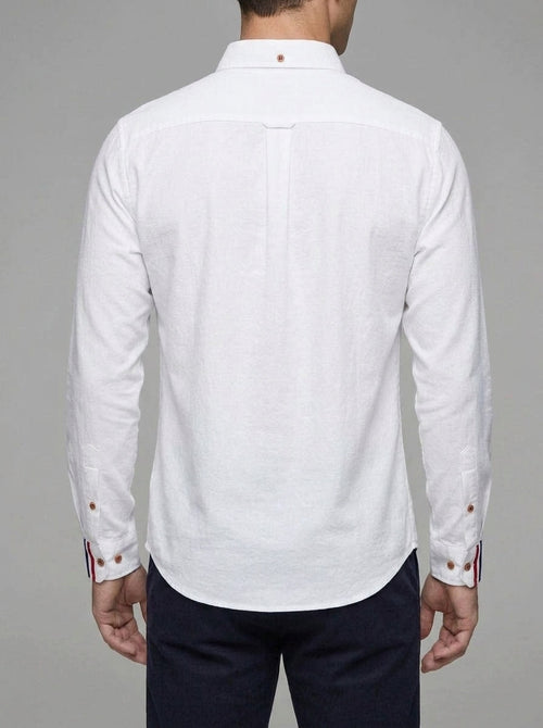 Cotton Long Sleeve Button Down Shirt Men