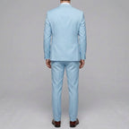 Elegant 3-Piece Wedding Suit Men Wool Slim-Fit