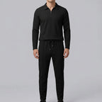 Polo Shirt & Trouser Set Men Cotton